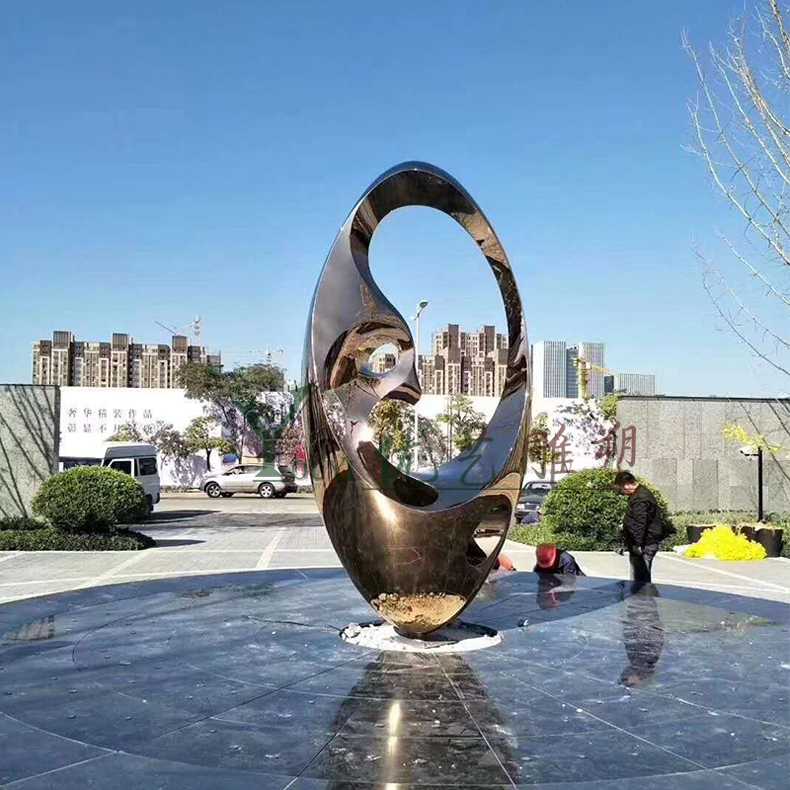 不銹鋼圓環(huán)雕塑 不銹鋼圓環(huán)雕塑