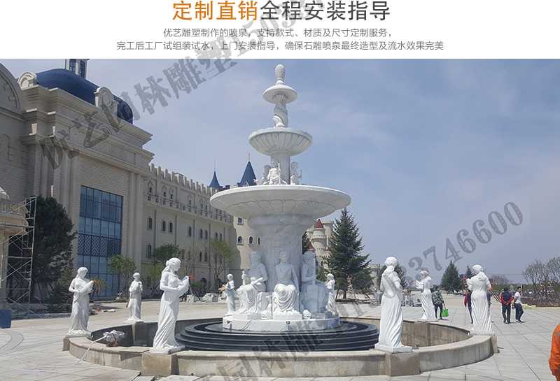 大型噴泉廠家，景觀噴泉安裝，大型石雕噴泉